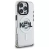 KARL LAGERFELD IML Choupette Sketch Logo MagSafe puzdro pre iPhone 16 Pro Max, transparentná
