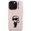 KARL LAGERFELD Silicone Karl Sketch MagSafe puzdro pre iPhone 16 Pro ružová