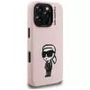 KARL LAGERFELD Silicone Karl Sketch MagSafe puzdro pre iPhone 16 Pro Max ružová