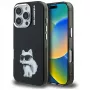 Karl Lagerfeld IML Aquarelle Choupette & Logo puzdro pre iPhone 16 Pro Max čierna