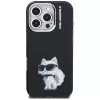 Karl Lagerfeld IML Aquarelle Choupette & Logo puzdro pre iPhone 16 Pro Max čierna