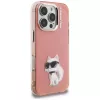 Karl Lagerfeld IML Aquarelle Choupette & Logo puzdro pre Apple iPhone 16 Pro, ružová