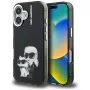 KARL LAGERFELD IML Aquarelle Karl & Choupette & Logo zadný kryt pre Apple iPhone 16, čierna