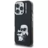 Karl Lagerfeld IML Aquarelle Karl & Choupette & Logo puzdro pre Apple iPhone 16 Pro Max, čierna