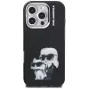 Karl Lagerfeld IML Aquarelle Karl & Choupette & Logo puzdro pre Apple iPhone 16 Pro Max, čierna
