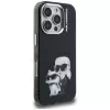 Karl Lagerfeld IML Aquarelle Karl & Choupette & Logo puzdro pre Apple iPhone 16 Pro Max, čierna