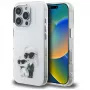 Karl Lagerfeld IML Aquarelle Karl & Choupette & Logo puzdro pre iPhone 16 Pro Max biela
