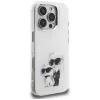 Karl Lagerfeld IML Aquarelle Karl & Choupette & Logo puzdro pre iPhone 16 Pro Max biela