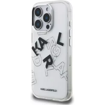 Karl Lagerfeld IML Sketched Graphic puzdro pre iPhone 16 Pro transparentná