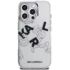 Karl Lagerfeld IML Sketched Graphic puzdro pre iPhone 16 Pro transparentná