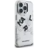 Karl Lagerfeld IML Sketched Graphic puzdro pre iPhone 16 Pro transparentná