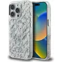 Karl Lagerfeld IML Karl ScriptPattern MagSafe puzdro pre Apple iPhone 16 Pro, biela