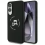 KARL LAGERFELD Silicone Double Heads and Circle MagSafe puzdro pre Samsung Galaxy S25 Edge, čierna