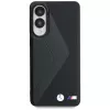 BMW Leder Oversized Stripes MagSafe puzdro pre Samsung Galaxy S25 Edge čierna