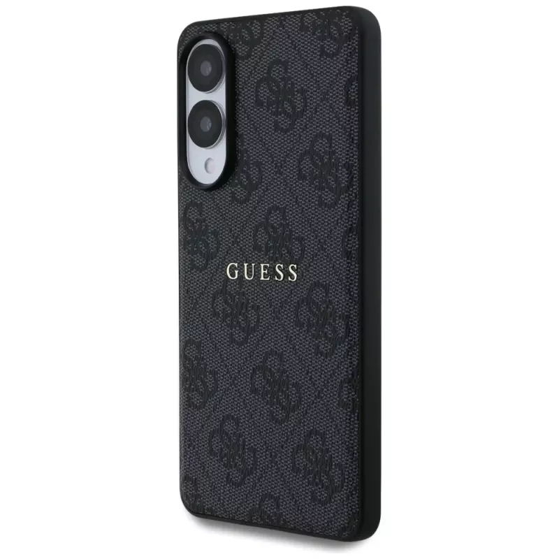 Guess 4G Ring Classic Logo MagSafe puzdro pre Samsung Galaxy S25 Edge (čierna)