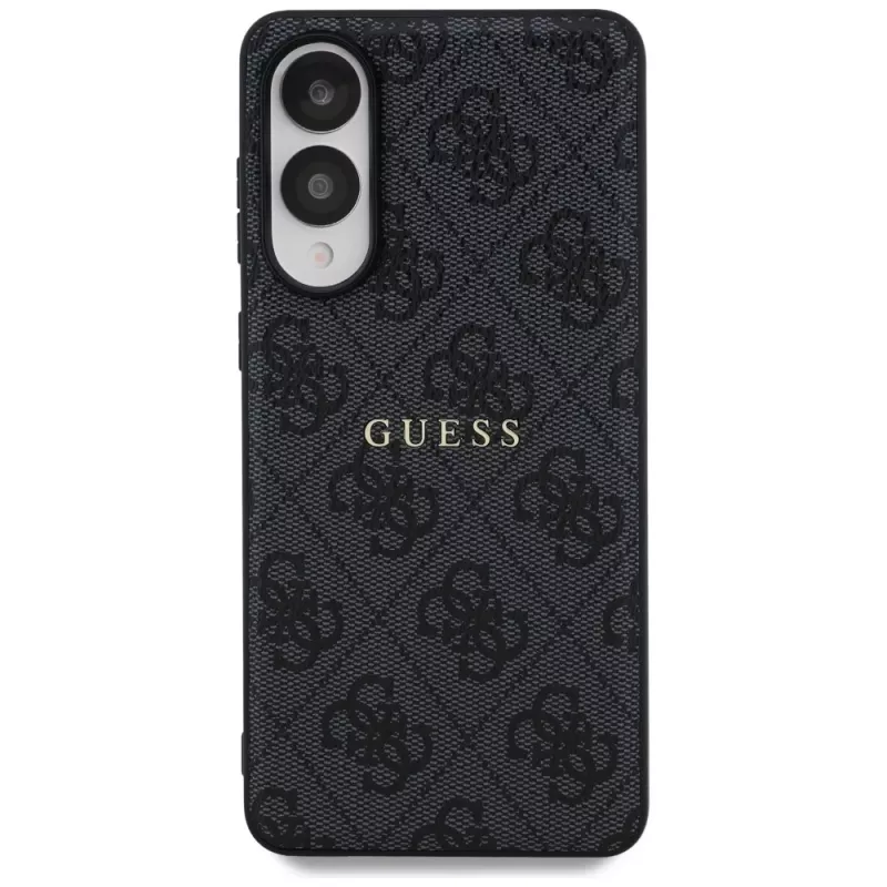 Guess 4G Ring Classic Logo MagSafe puzdro pre Samsung Galaxy S25 Edge (čierna)