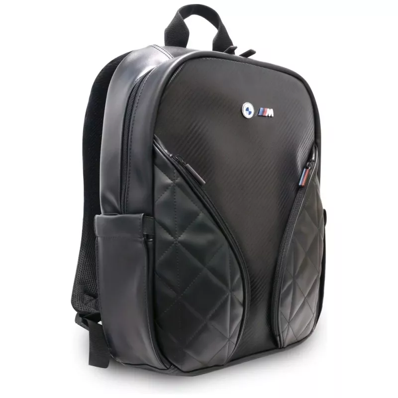 BMW Carbon Pockets & Metal Logo 16 batoh na notebook čierny