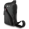 BMW CarbonPocket & Metal Logo crossbody taška na telefón čierna