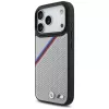BMW M Tricolor Metal Logo MagSafe puzdro pre iPhone 17 Pro sivá