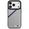 BMW M Tricolor Metal Logo MagSafe puzdro pre iPhone 17 Pro sivá