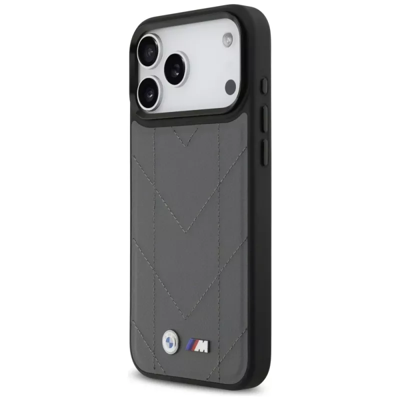 BMW M Quilted Logo MagSafe puzdro pre iPhone 17 Pro Max antracitová