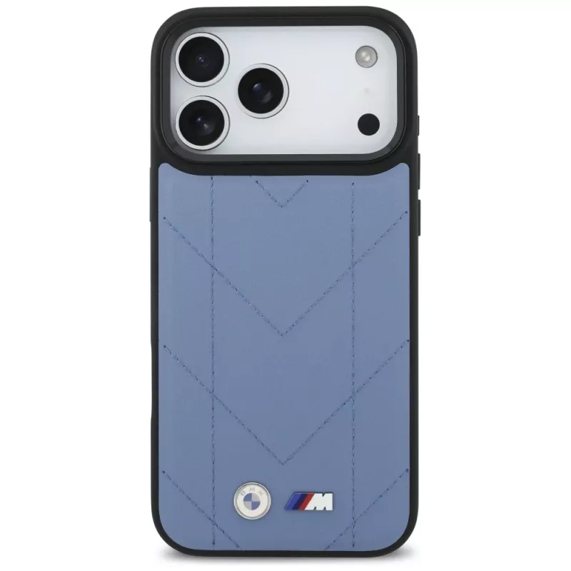 BMW M Quilted Logo MagSafe puzdro pre iPhone 17 Pro Max modrá