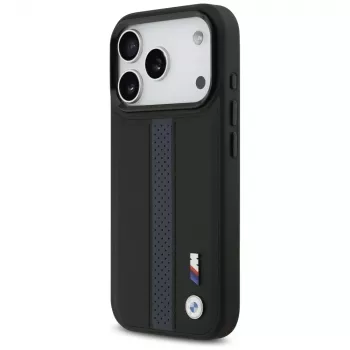 BMW M Perforated Stripe Logo MagSafe puzdro pre iPhone 17 Pro modrá