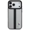BMW M Perforated Stripe Logo MagSafe puzdro pre iPhone 17 Pro Max sivá
