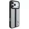 BMW M Perforated Stripe Logo MagSafe puzdro pre iPhone 17 Pro Max sivá