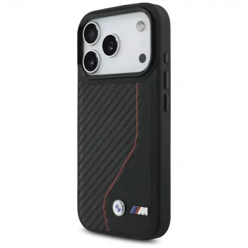 BMW M Carbon Line & Logo MagSafe puzdro pre Apple iPhone 17 Pro červená