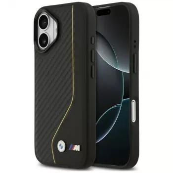BMW M Carbon Line & Logo MagSafe puzdro pre iPhone 17 žltá