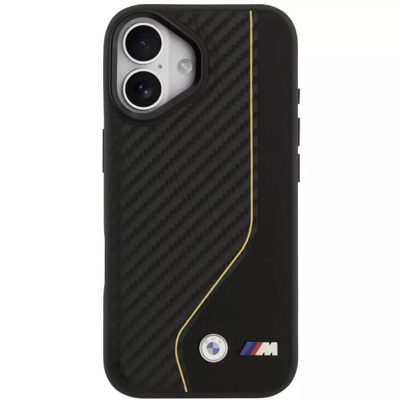 BMW M Carbon Line & Logo MagSafe puzdro pre iPhone 17 žltá