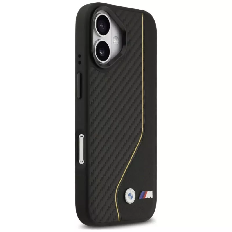 BMW M Carbon Line & Logo MagSafe puzdro pre iPhone 17 žltá