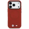 BMW M Series Metal Logo MagSafe zadné puzdro pre Apple iPhone 17 Pro, červené