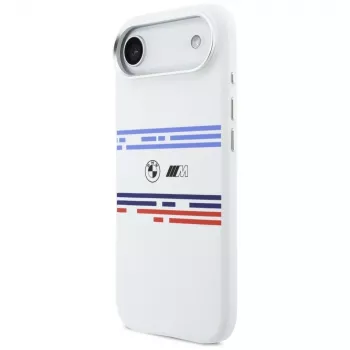 BMW M Silicon Horizontal Line MagSafe puzdro pre iPhone Air, biele