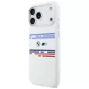 BMW M Silicon Horizontal Line MagSafe puzdro pre iPhone 17 Pro Max, biele