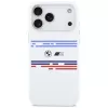 BMW M Silicon Horizontal Line MagSafe puzdro pre iPhone 17 Pro Max, biele