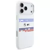 BMW M Silicon Horizontal Line MagSafe puzdro pre iPhone 17 Pro Max, biele