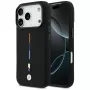 BMW M Silicon Tricolor Line MagSafe puzdro pre iPhone 17 Pro, čierne