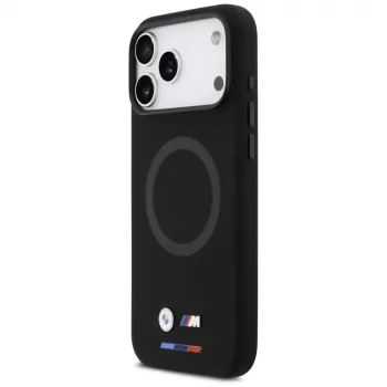 BMW M Silicon Logo MagSafe puzdro pre iPhone 17 Pro Max, čierne