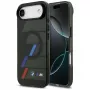 BMW M IML Metal Buttons Tricolor Lines puzdro MagSafe pre Apple iPhone Air, čierne