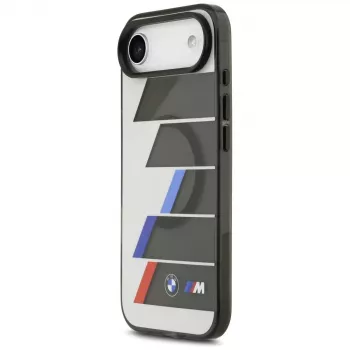 BMW M IML Metal Buttons Tricolor Lines MagSafe puzdro pre iPhone Air, antracitové