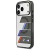 BMW M IML Metal Buttons TricolorLines MagSafe puzdro pre iPhone 17 Pro Max, antracitové