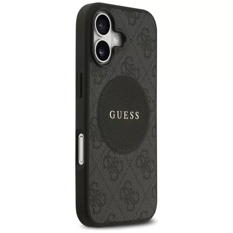Guess 4G Circle Classic Logo MagSafe puzdro pre iPhone 17 (čierne)