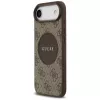 Guess 4G Circle Classic Logo MagSafe puzdro pre iPhone Air, hnedé