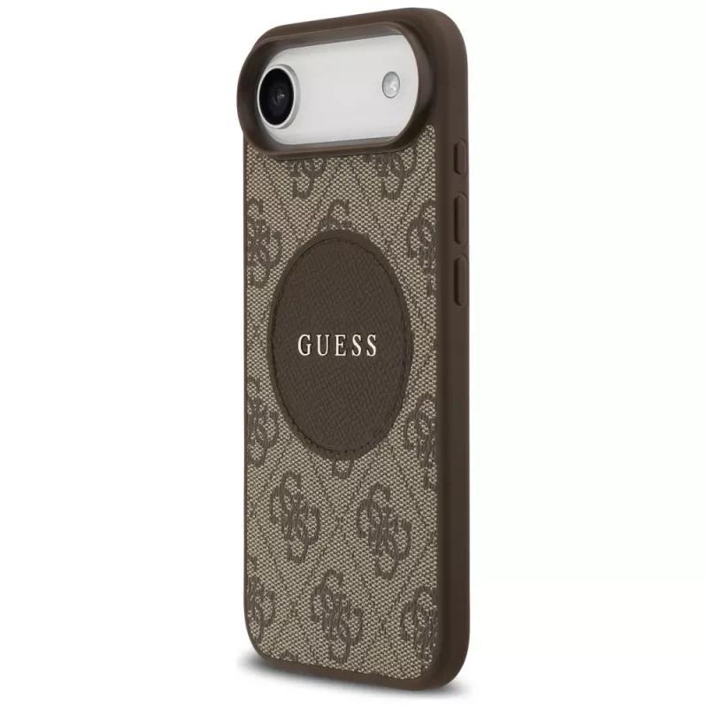 Guess 4G Circle Classic Logo MagSafe puzdro pre iPhone Air, hnedé