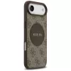 Guess 4G Circle Classic Logo MagSafe puzdro pre iPhone Air, hnedé