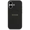 Guess Grained Ring MagSafe puzdro pre iPhone 17 - čierne