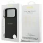 Guess Grained Ring MagSafe puzdro pre iPhone 17 Pro (čierne)