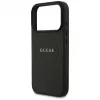 Guess Grained Ring MagSafe puzdro pre iPhone 17 Pro Max (čierne)